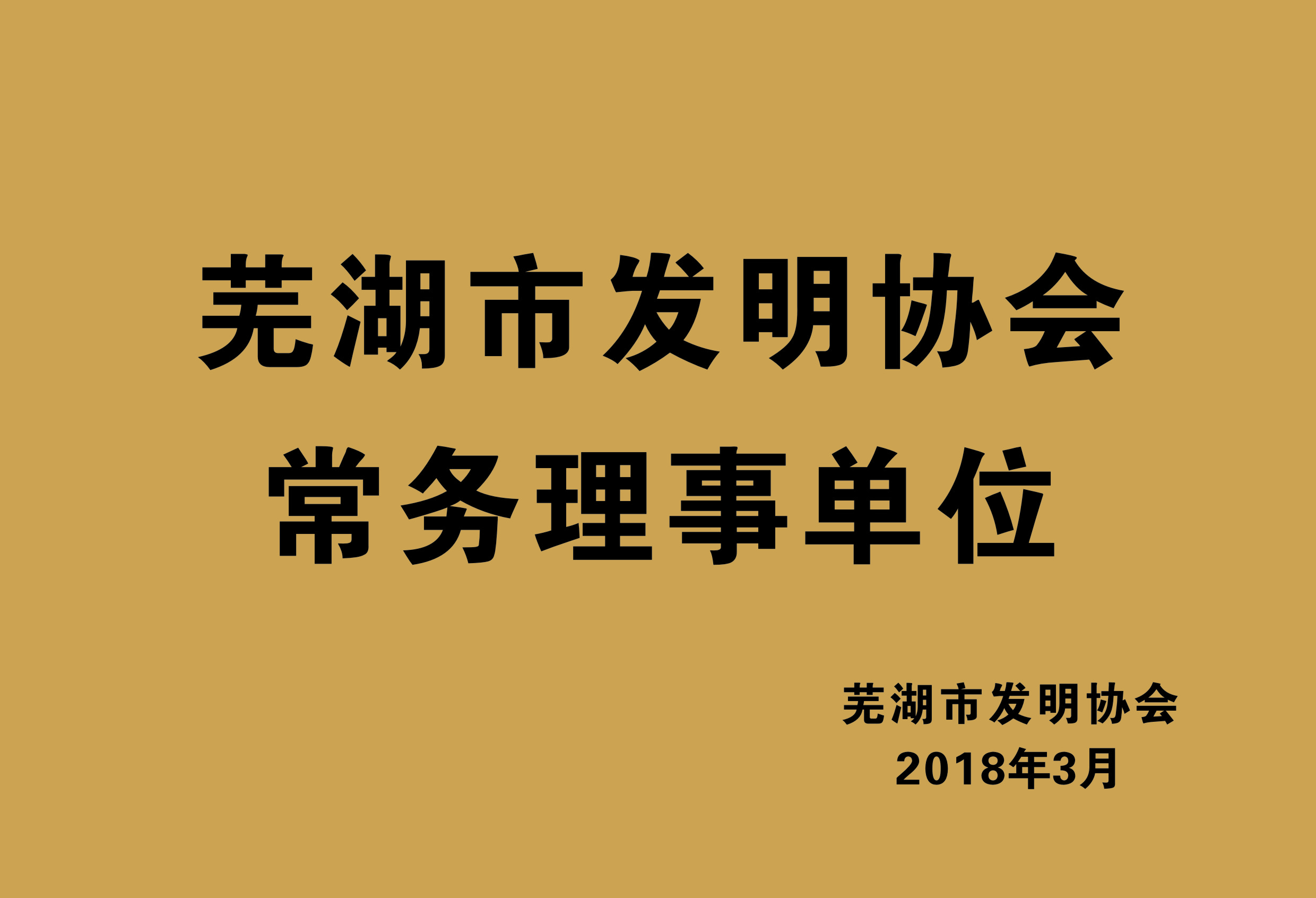 蕪湖市發(fā)明協(xié)會常務理事單位